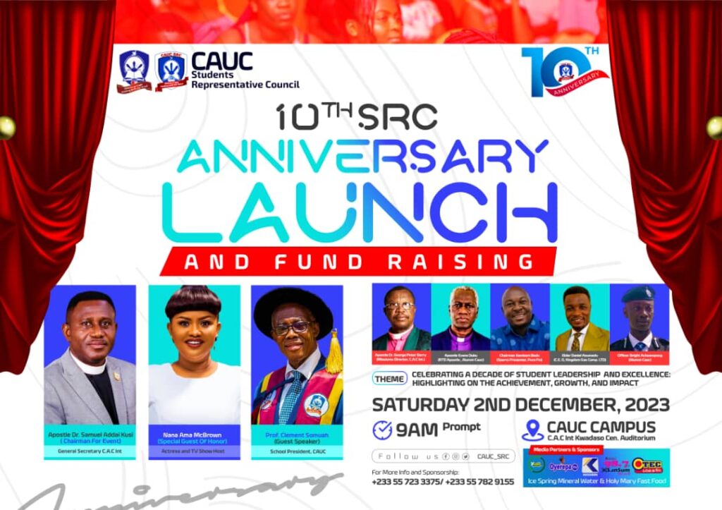 Celebrating a Decade of Student Leadership: Christ Apostolic University (CAUC) SRC’s Milestone Anniversary